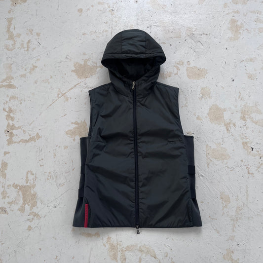 ss2000 prada sport bondage black gilet