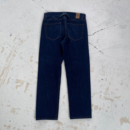 vintage selvedge buckle back denim