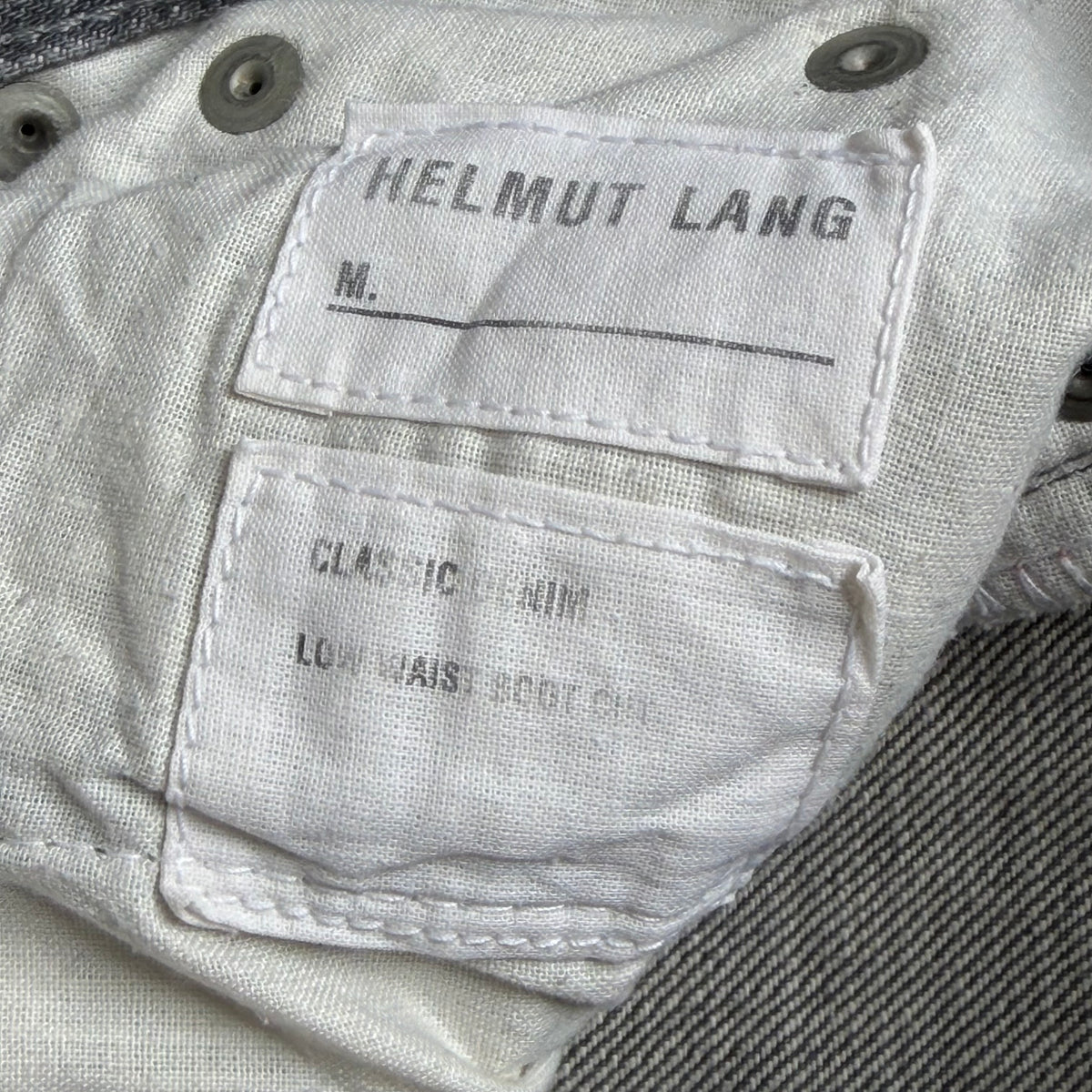 1990s helmut lang bootcut denim jeans