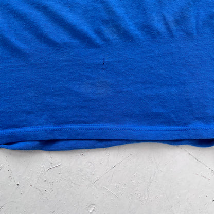 1980s blue graphic tee