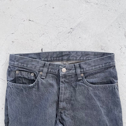 1990s helmut lang grey bootcut denim