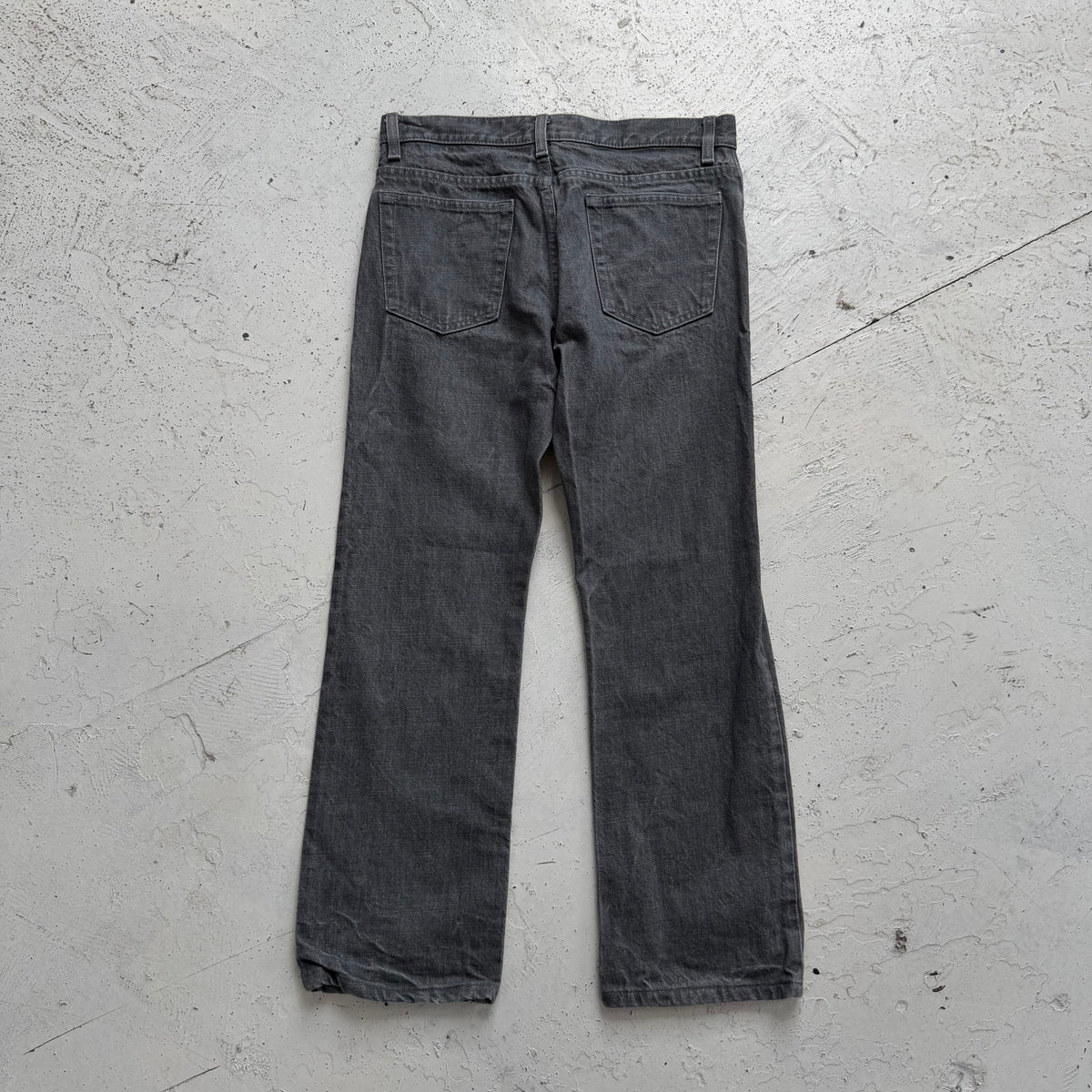 1990s helmut lang bootcut denim jeans