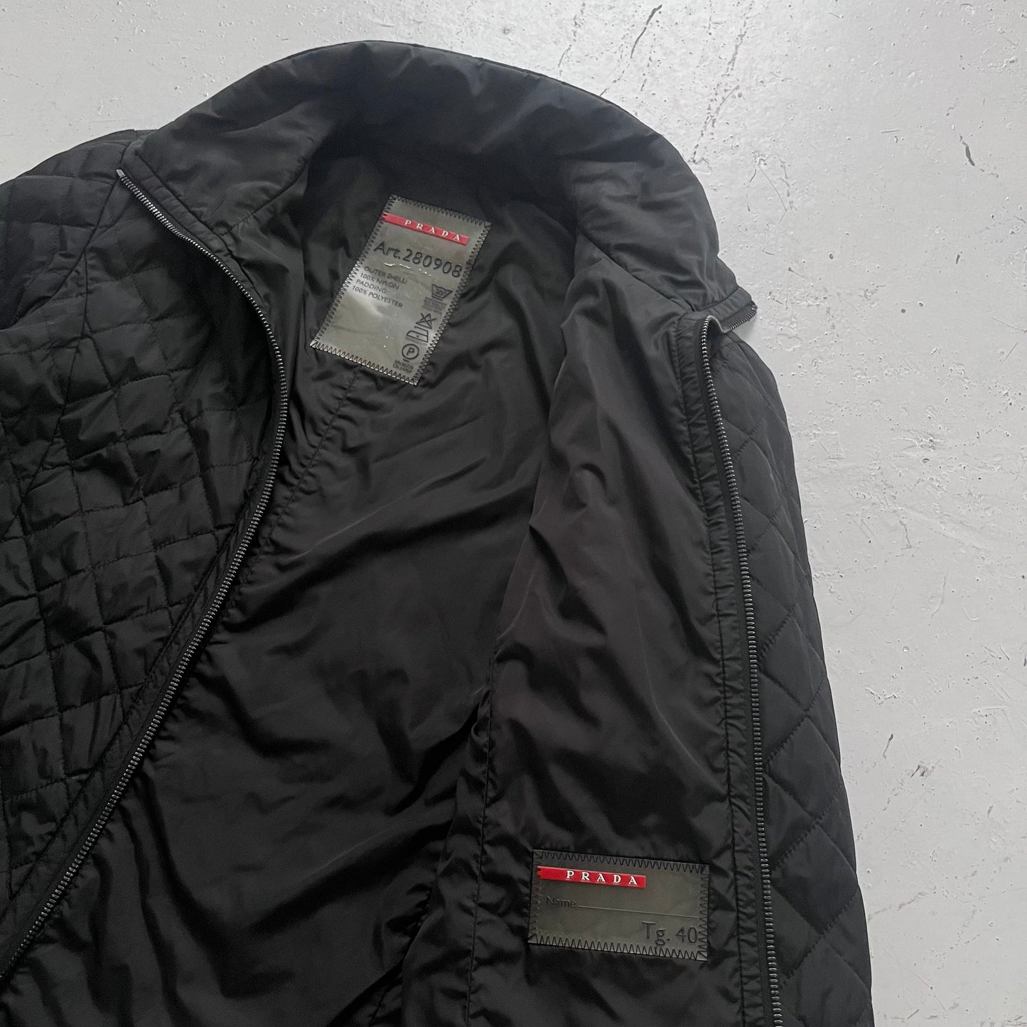2007 prada sport quilted jacket