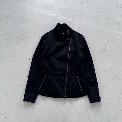 fw2012 armani exchange asymmetrical zip jacket