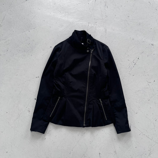 fw2012 armani exchange asymmetrical zip jacket