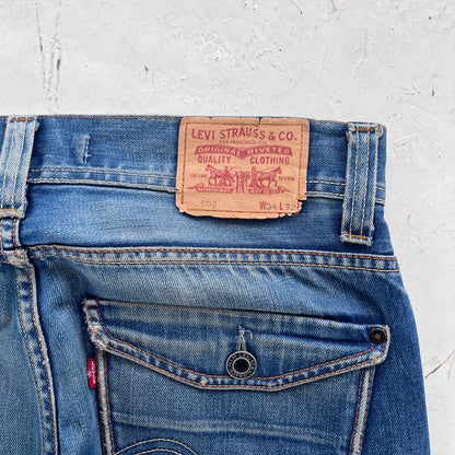 vintage 506 levis patchwork jeans