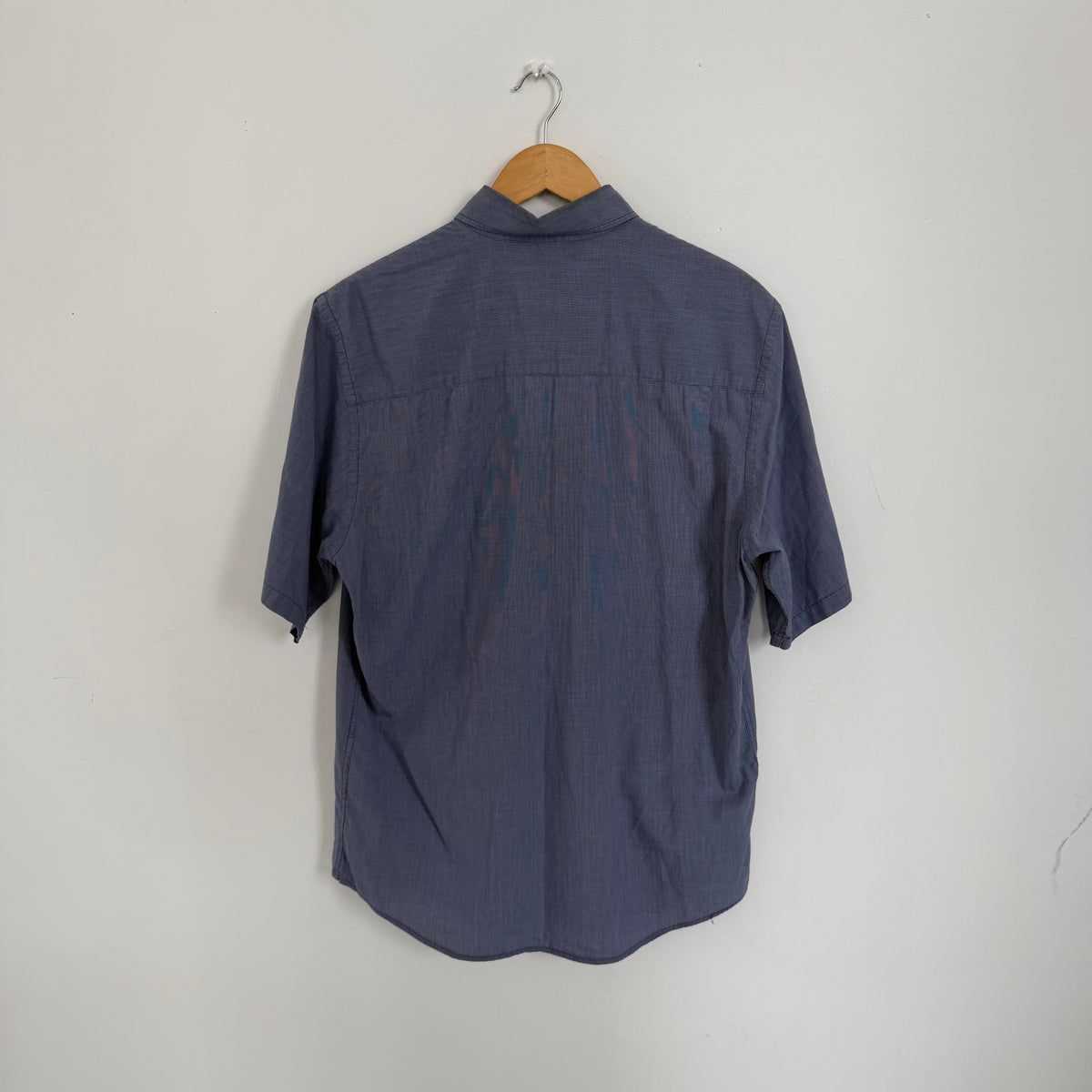 1990s armani jeans short sleeve button up shirt