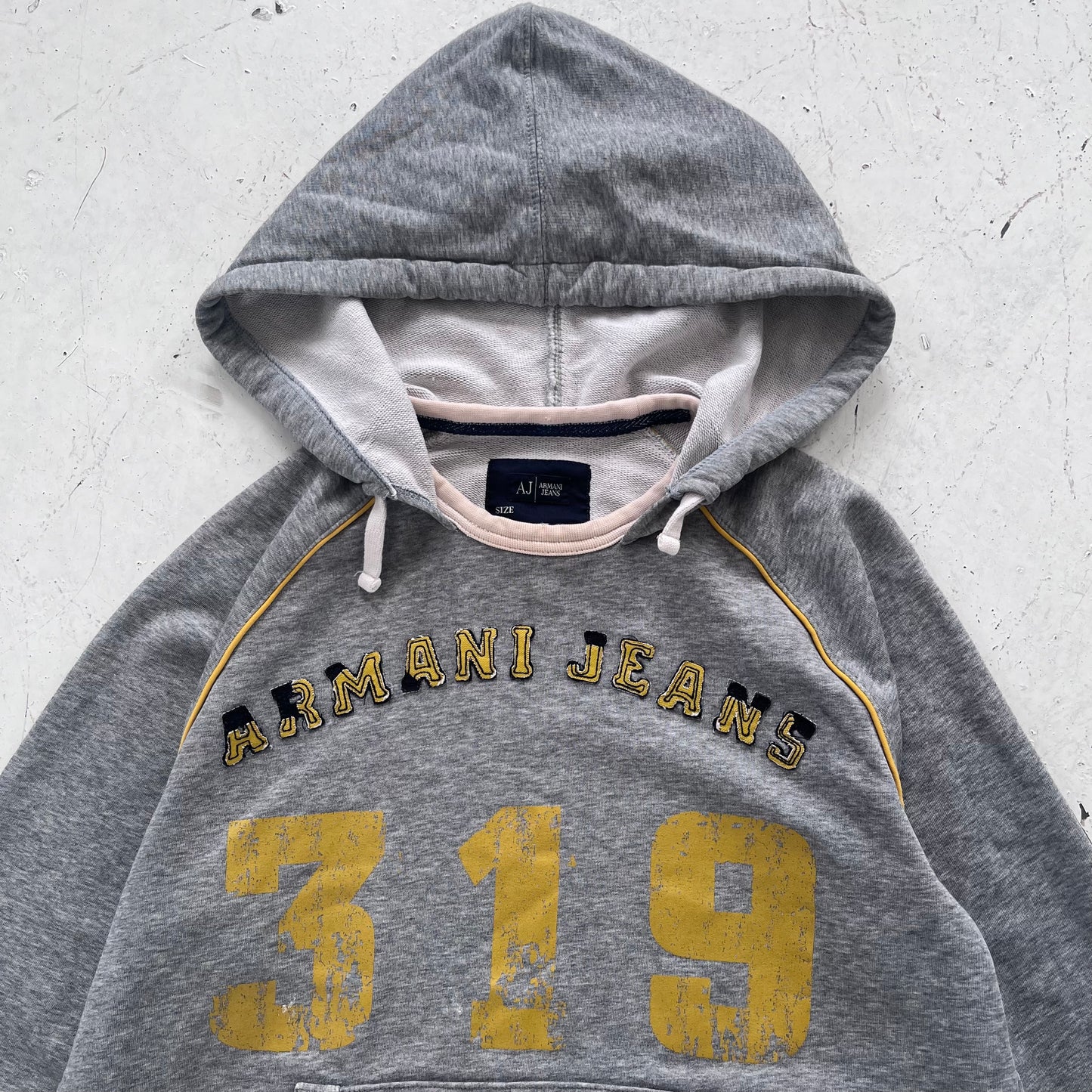2000s armani jeans spellout afterhood