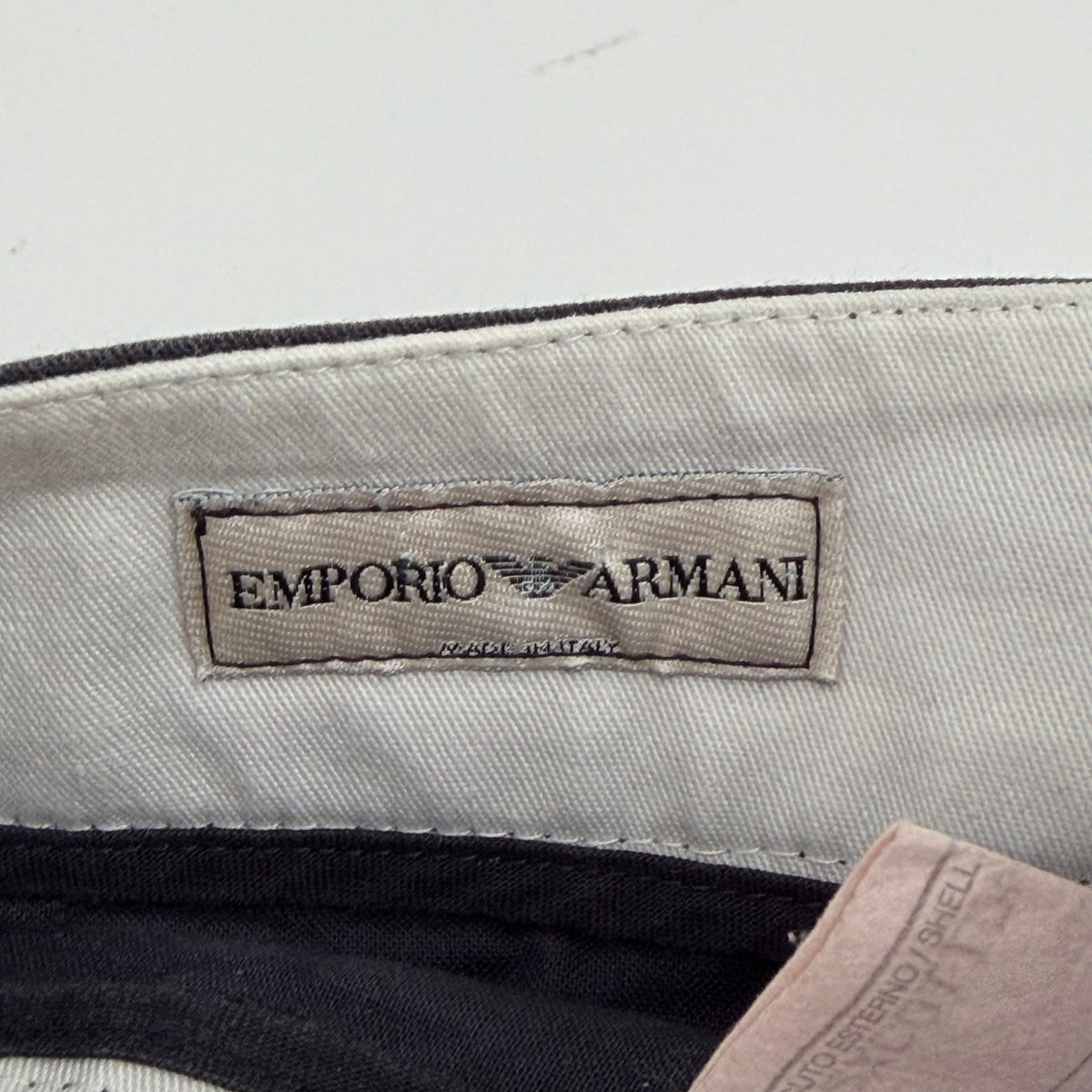 2000s emporio armani buckle capris