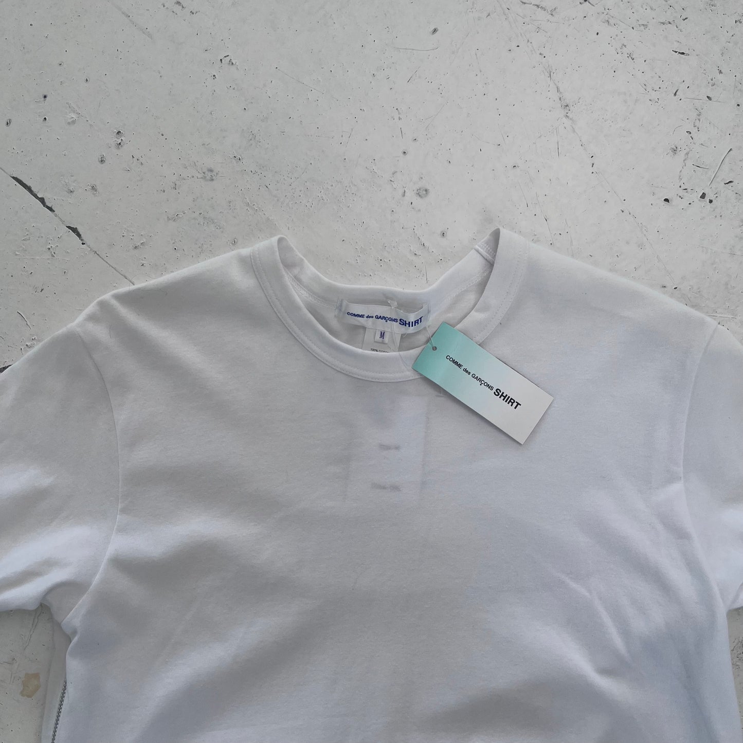 comme des garçons shirt zip tee