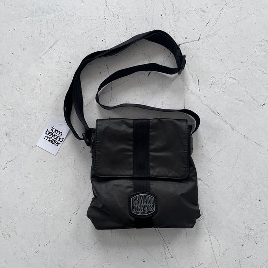 2000s armani jeans nylon crossbody bag