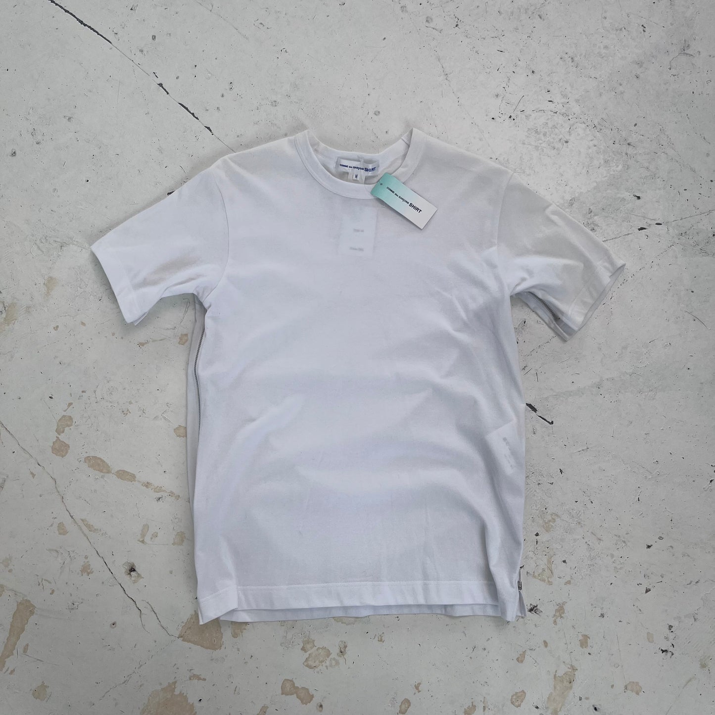 comme des garçons shirt zip tee