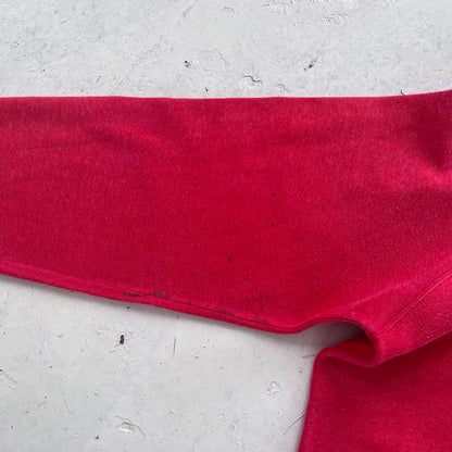 1970s red graphic crewneck