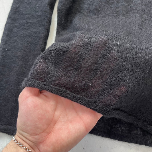 1990s emporio armani sheer mohair knit