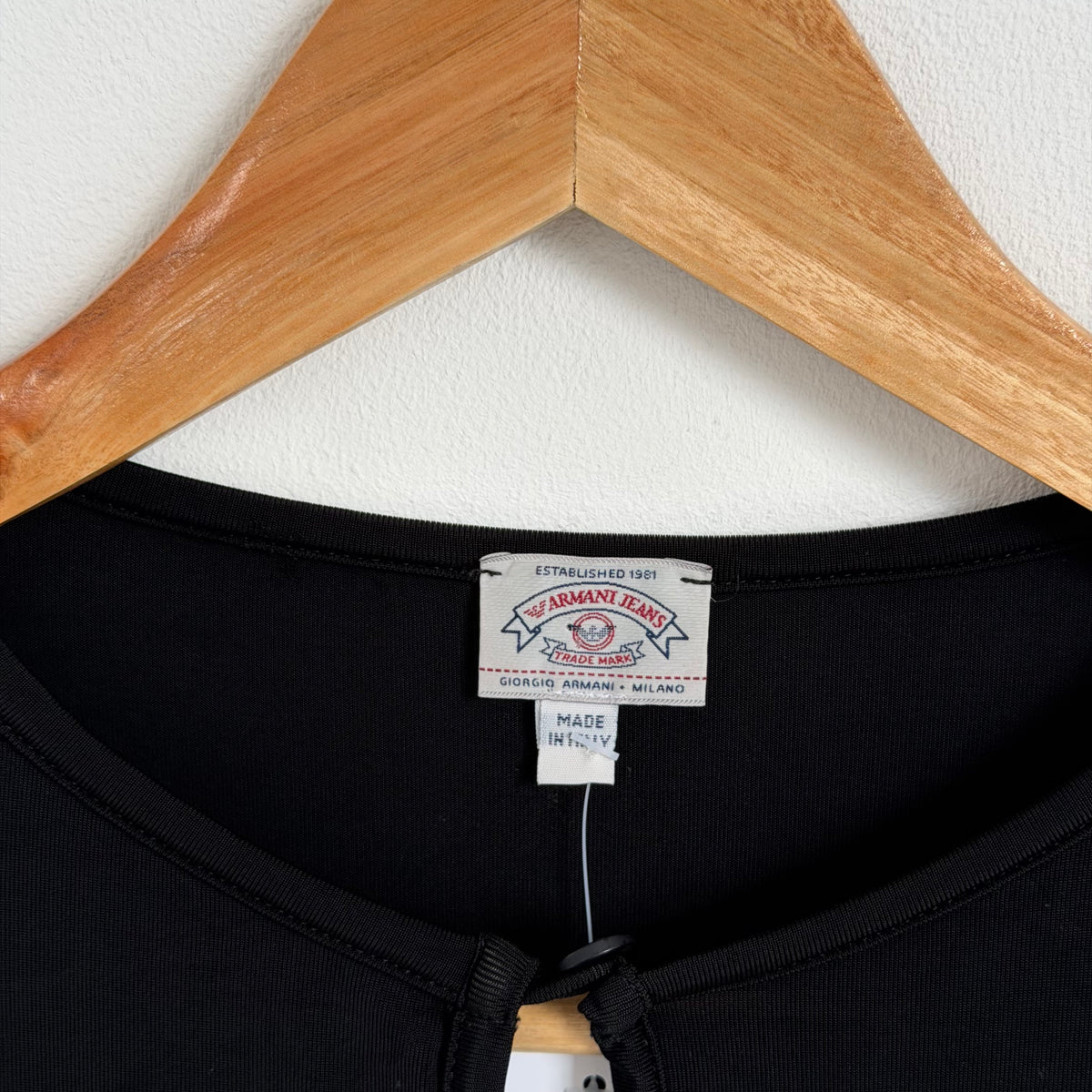 1990s armani jeans slit vest top