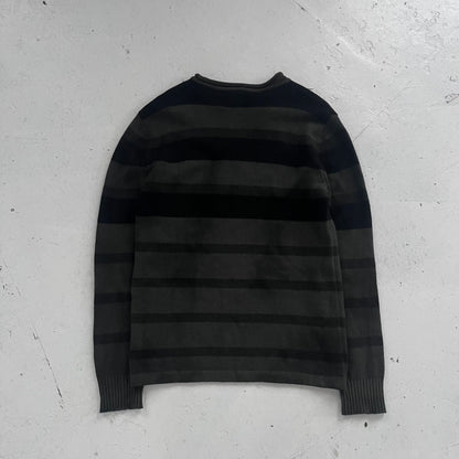 2000s armani jeans striped knit