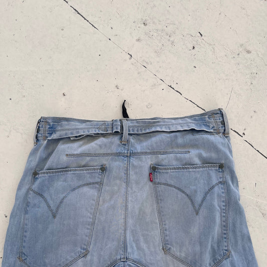 vintage levis engineered buckleback shorts