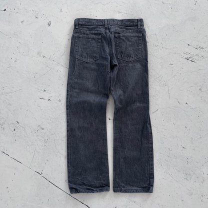 1990s helmut lang grey bootcut denim