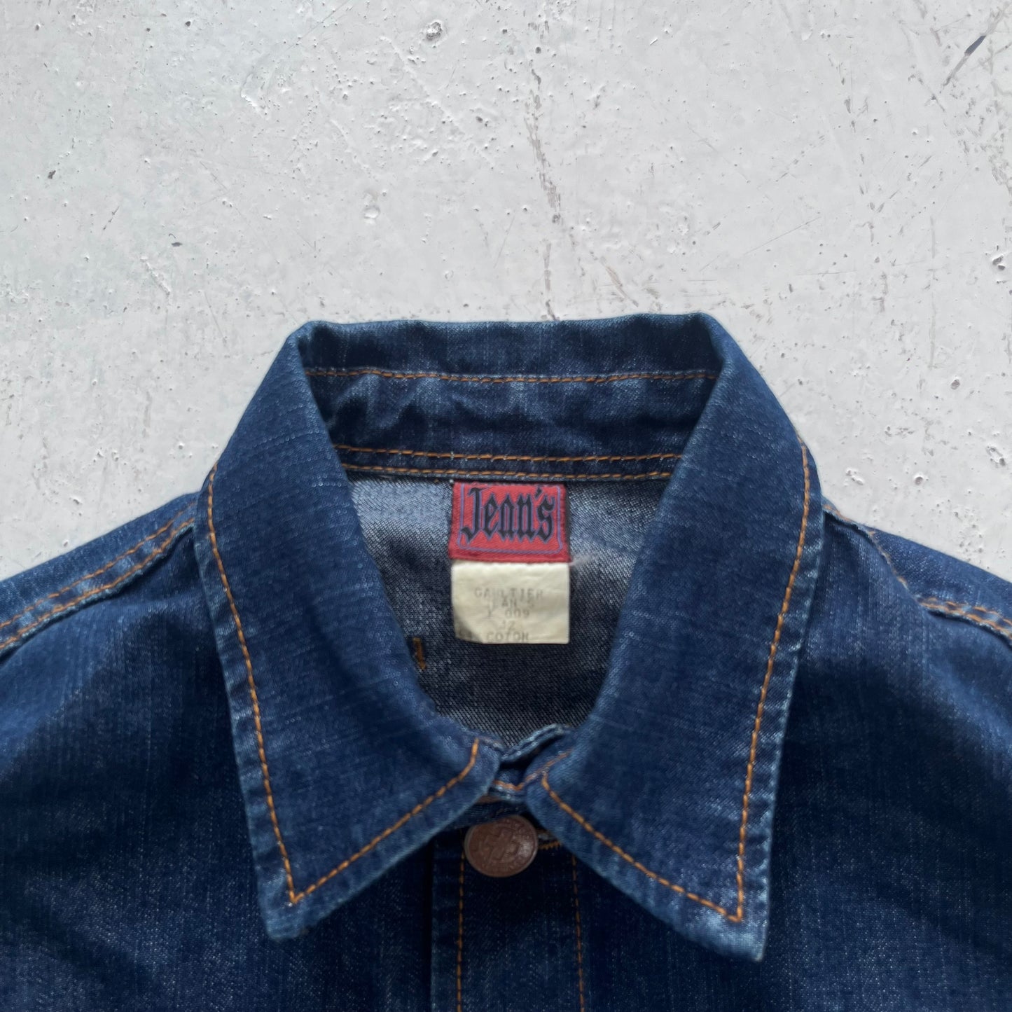 1990s jean paul gaultier jeans corset detail denim jacket