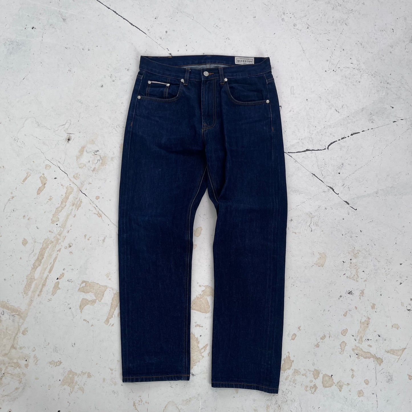 vintage selvedge buckle back denim