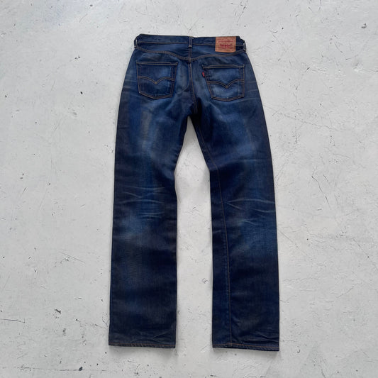 vintage 501 levis faded indigo denim jeans