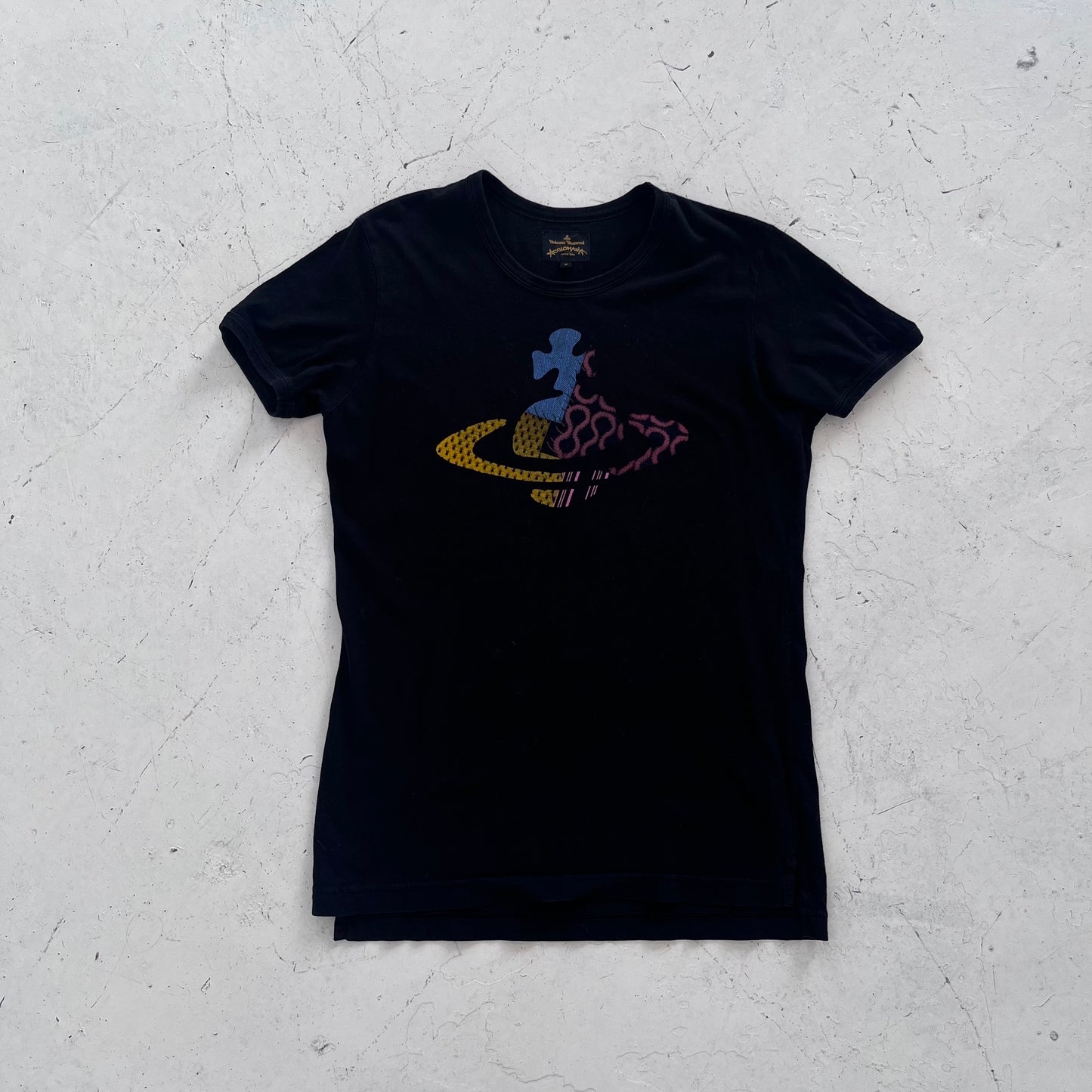 2000s vivienne westwood anglomania black orb tee