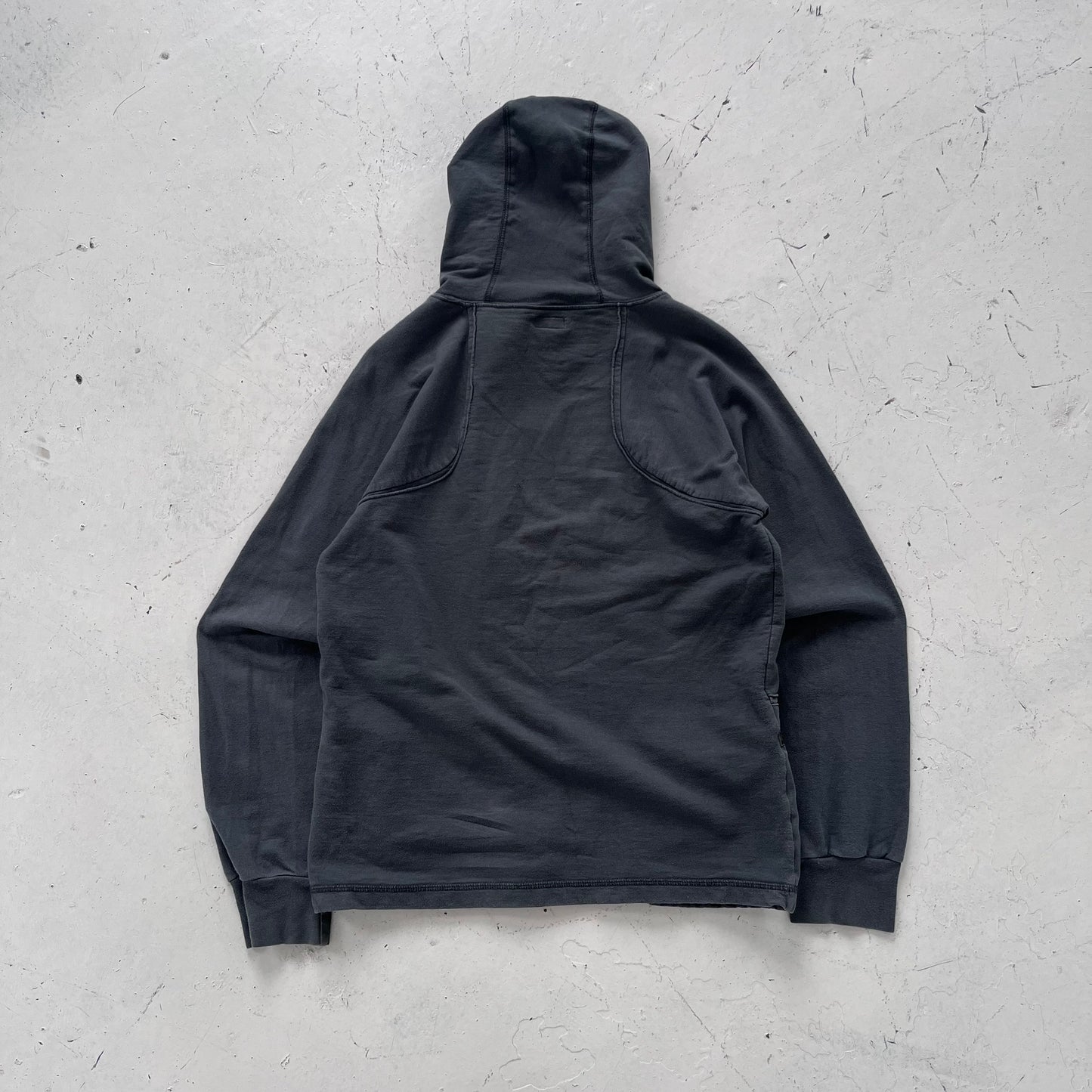 2000s armani jeans grey hoodie