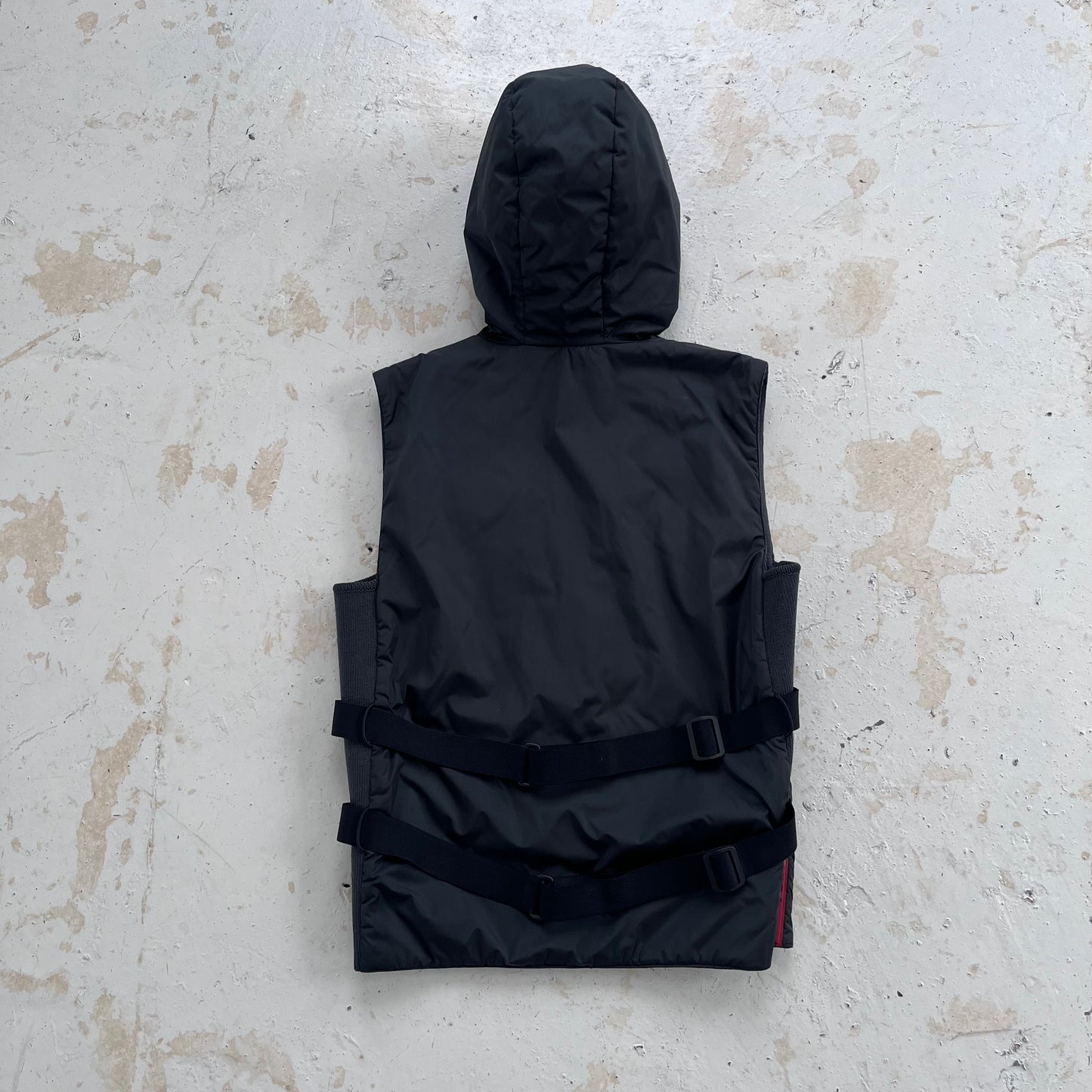 ss2000 prada sport bondage black gilet