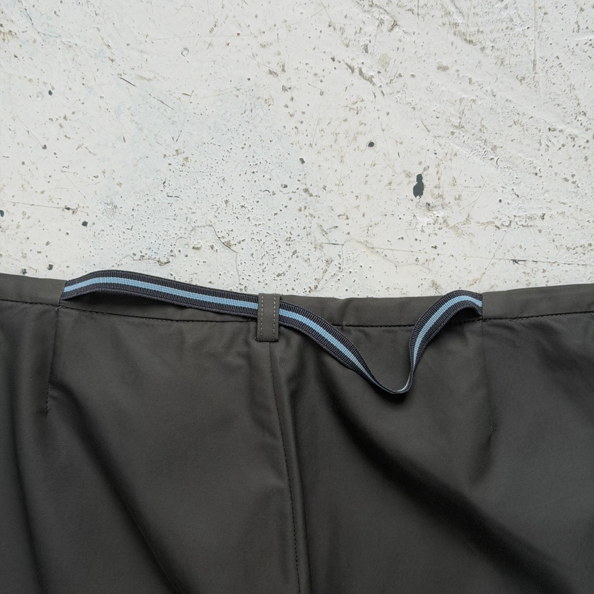 ss2000 prada sport adjustable red tab trousers