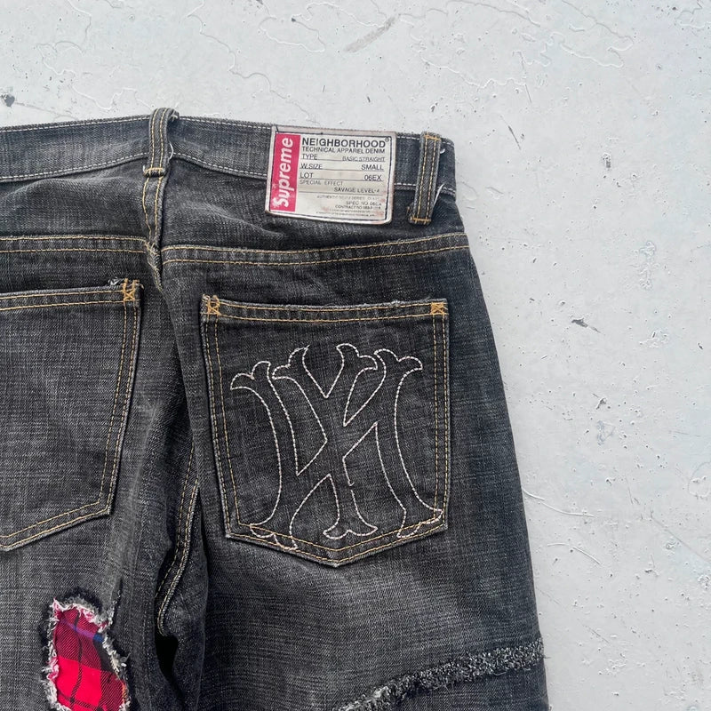 fw2008 supreme x neighborhood jeans