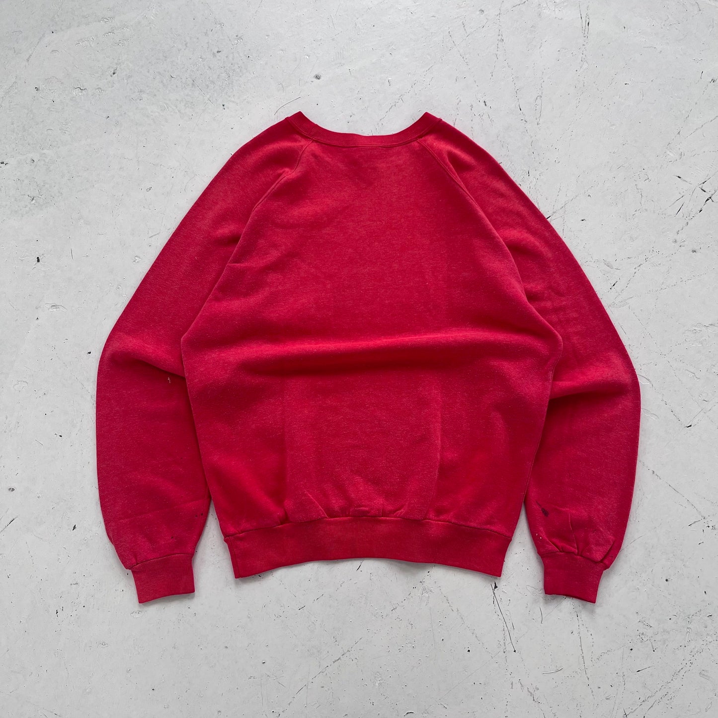 1970s red graphic crewneck