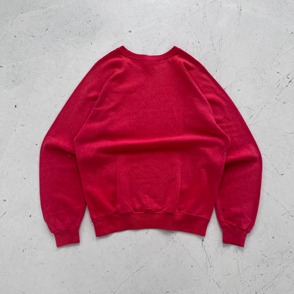 1970s red graphic crewneck