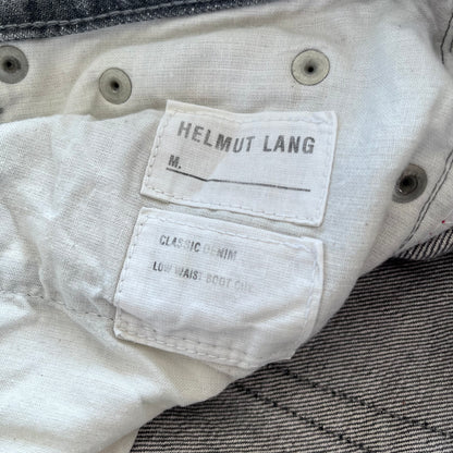 1990s helmut lang grey bootcut denim
