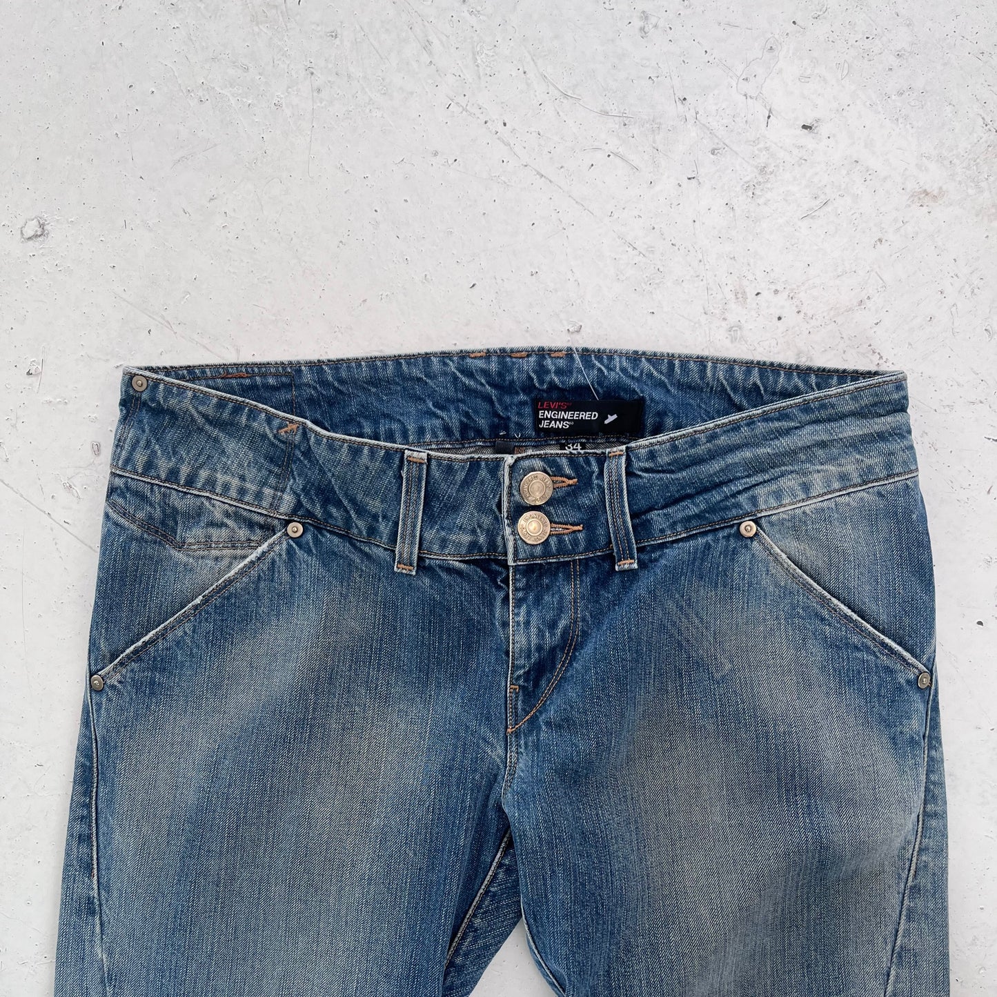 vintage levis engineered low rise jeans