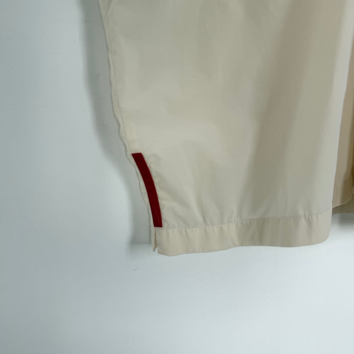 ss1999 prada sport half zip sheer polo