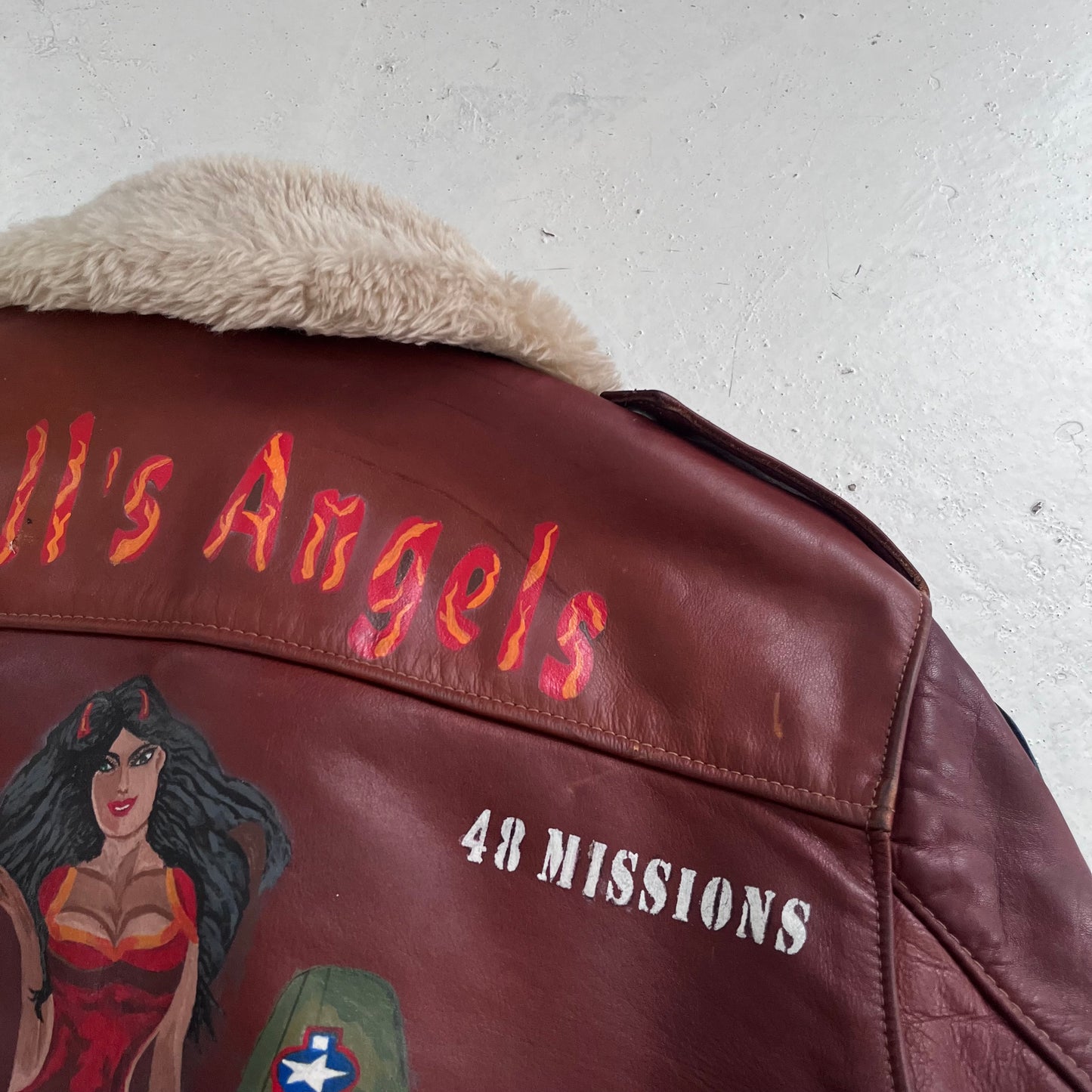 1960s schott hells angels leather flight jacket