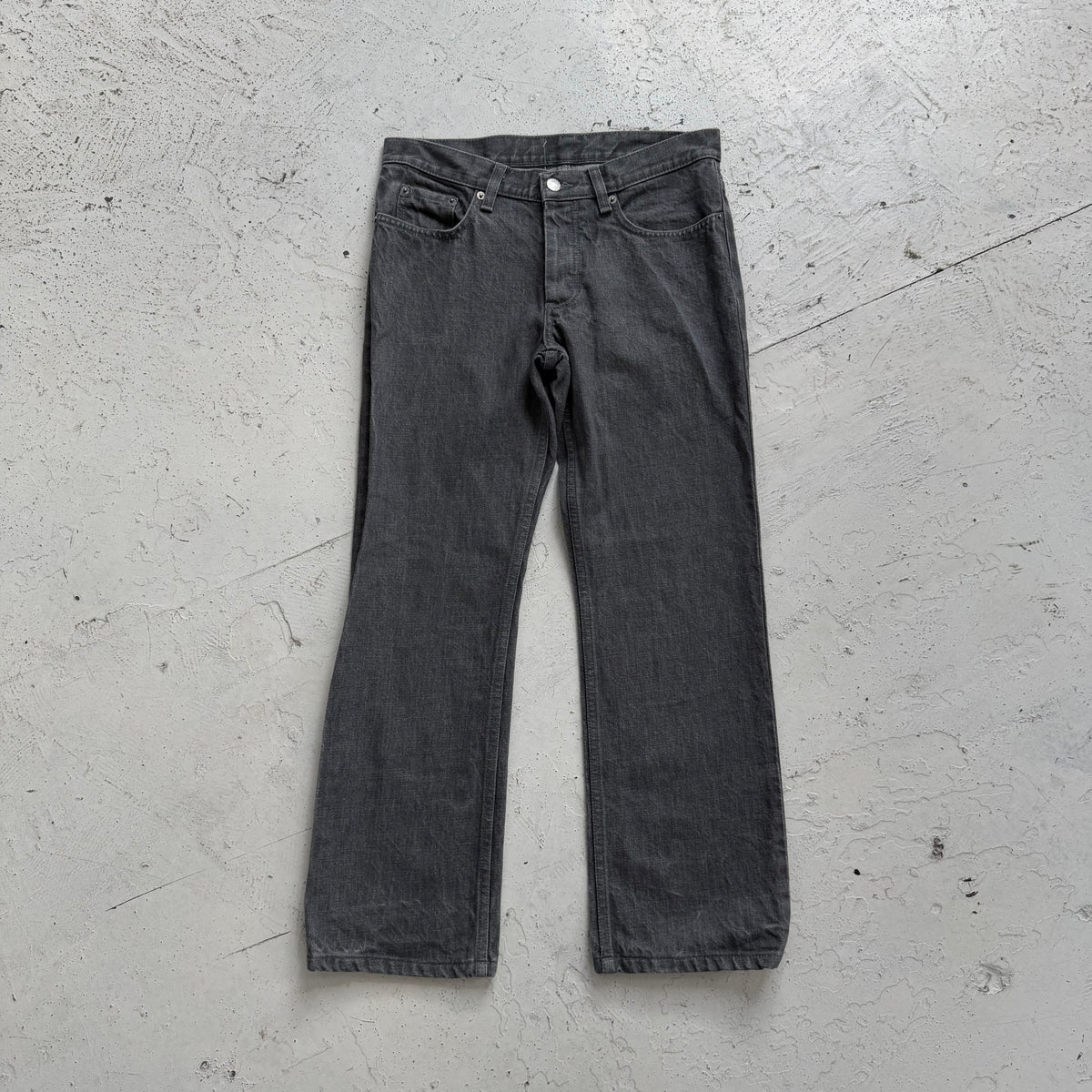 1990s helmut lang bootcut denim jeans