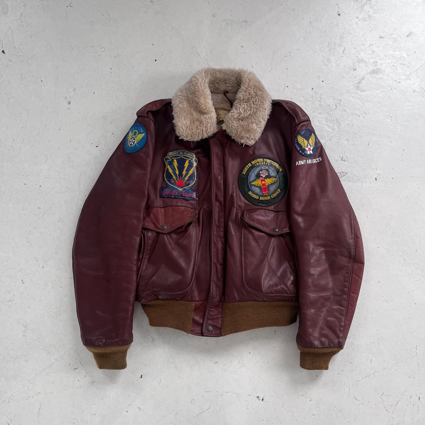1960s schott hells angels leather flight jacket
