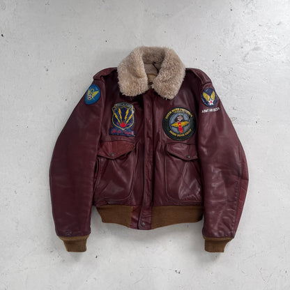 1960s schott hells angels leather flight jacket