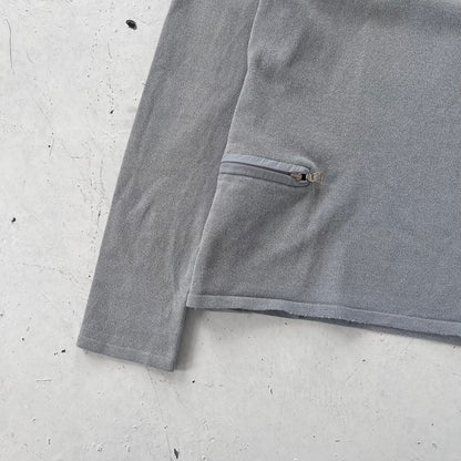 fw1999 prada sport boatneck side pocket knit top