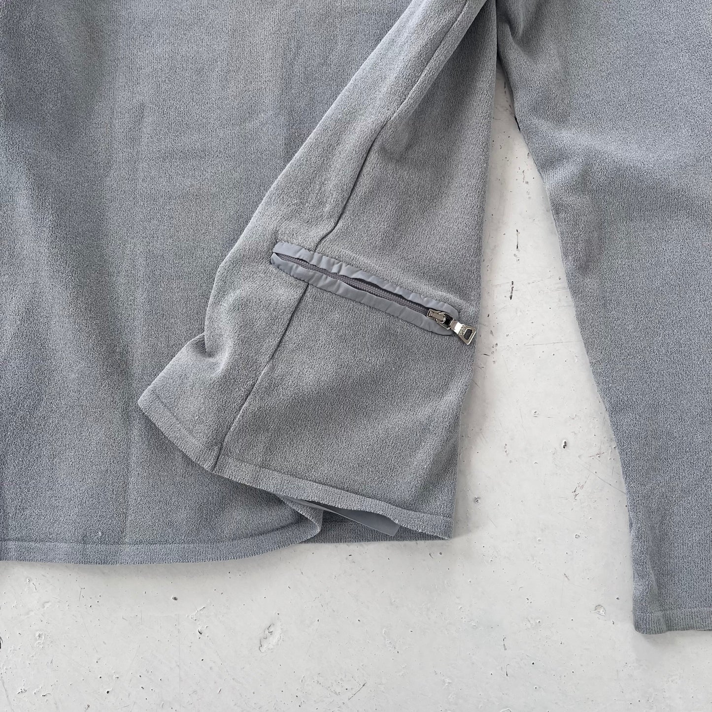 fw1999 prada sport boatneck side pocket knit top