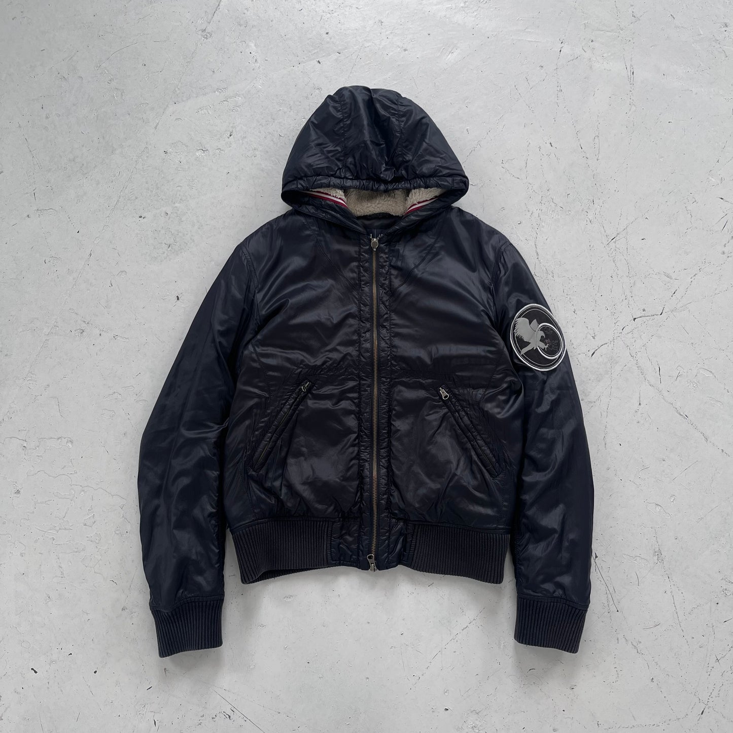 2000s armani jeans eagle jacket